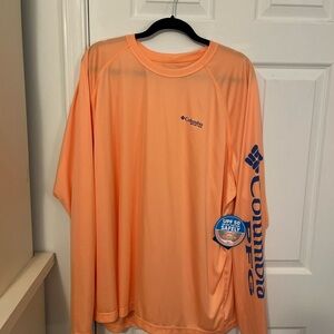 Columbia Orange Long Sleeve Performance Shirt